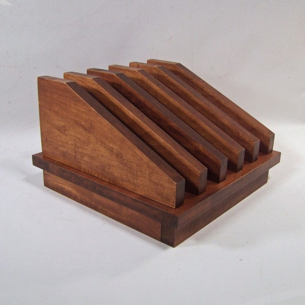 Charging Station - Tablet Horde - Maple with Mahogany finish - Hold 5 tablets and/or slim laptops. thf