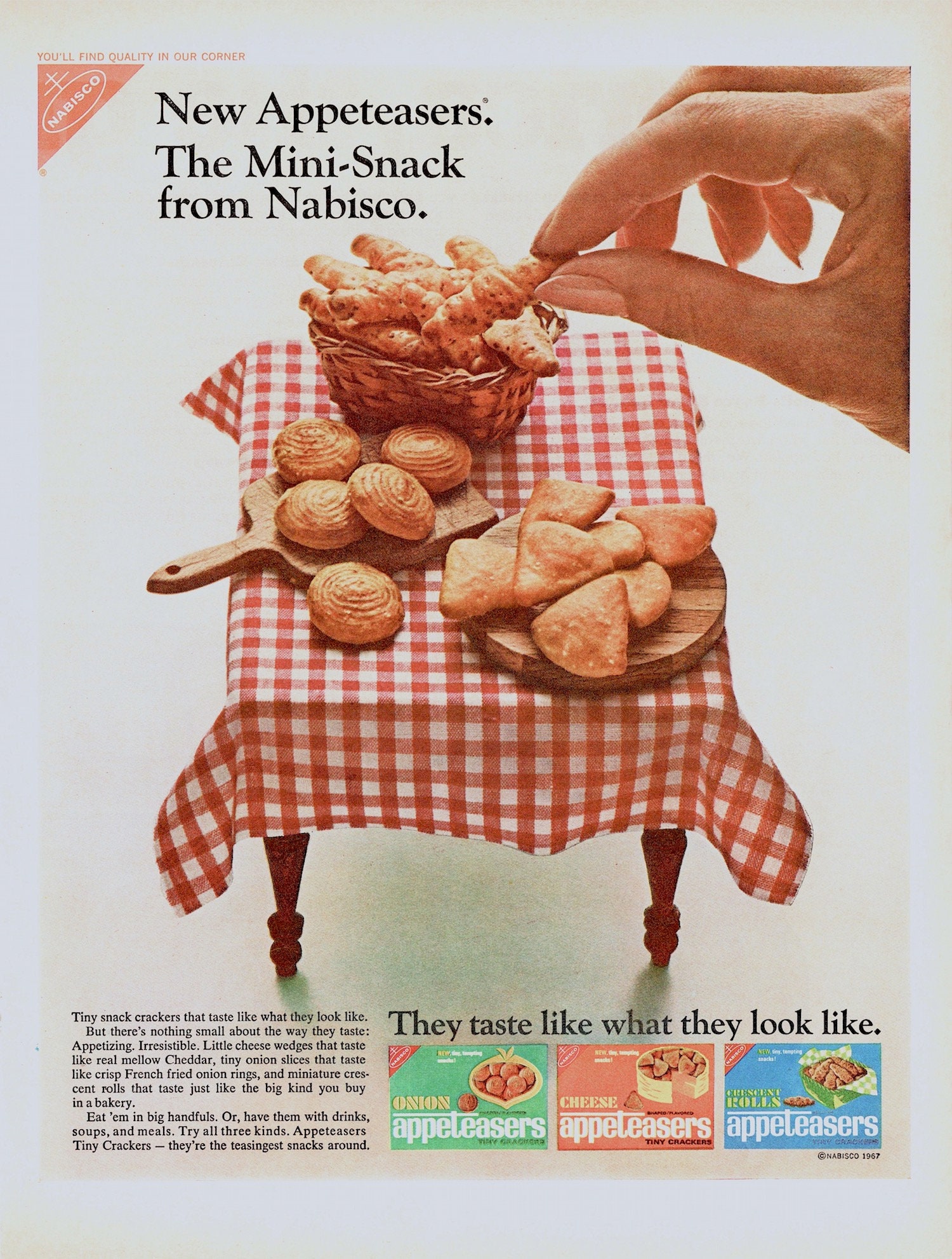 1960s NABISCO SNACKS Ad 10x14 Vintage Food Advertisement 60s Etsy UK