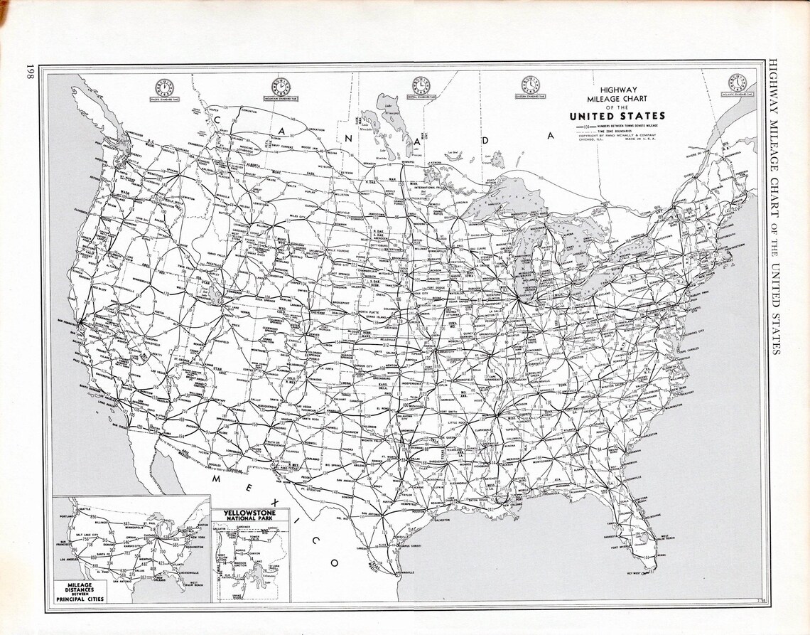 United States Mileage Chart