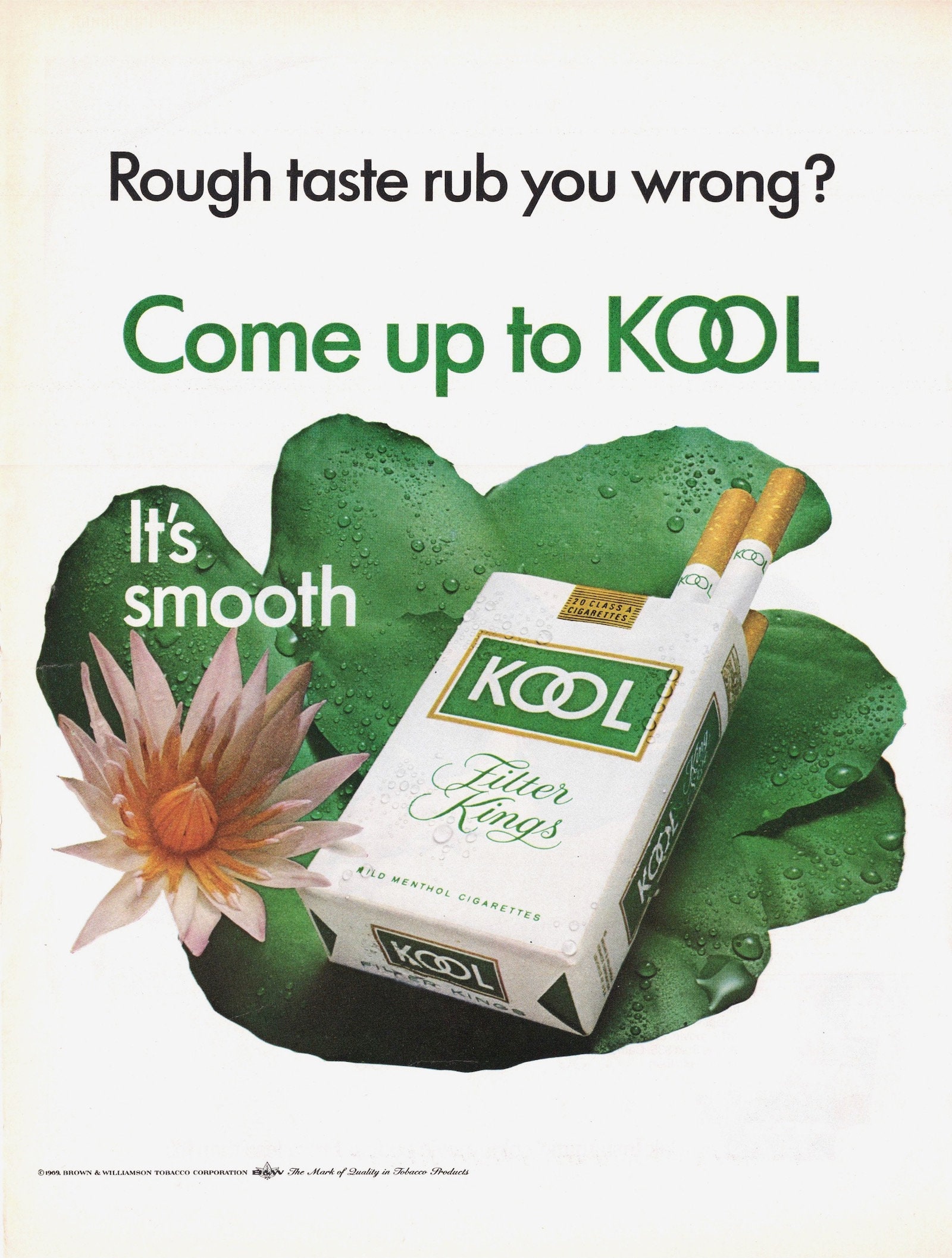 1960s Kool Menthol Cigarettes Ad 10x14 Vintage Magazine Etsy 日本
