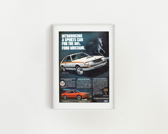 FORD MUSTANG Anuncio Vintage 8x1 Coche Anuncio 0s Coche mustang 1980 en venta argentina FORD MUSTANG Anuncio Vintage 8x1 Coche Anuncio 0s Coche