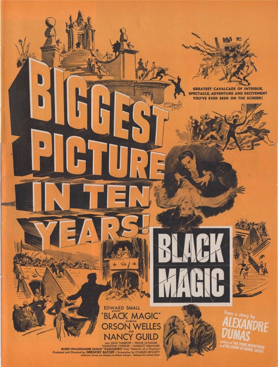 Vintage Movie advertising Poster reproduction. Black border Citizen Kane