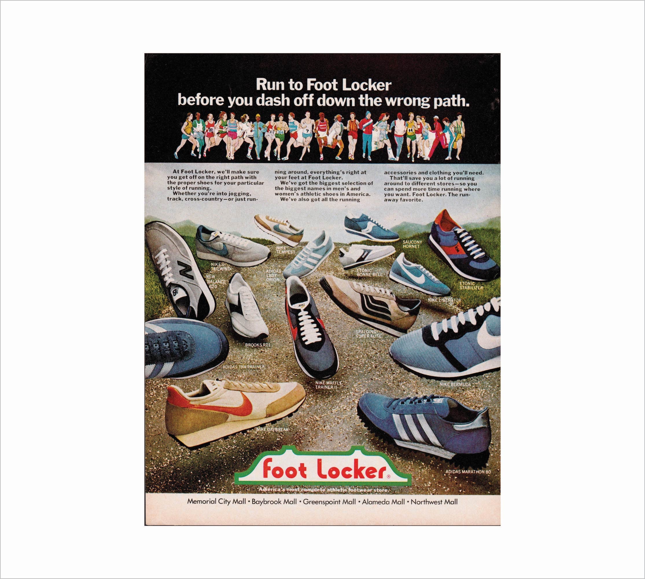 intermitente empleo seguro 1980s FOOT LOCKER Shoes Ad 8X10 Vintage Magazine - Etsy España