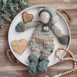 Snuggler d'astronaute au crochet Lovey, jouet fait main astronaute de l'explorateur de l'espace pour enfants