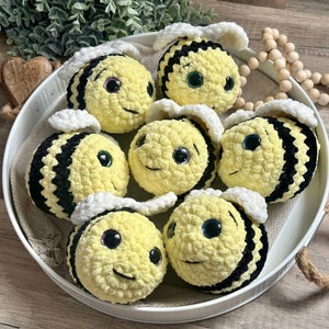 Bee Stuffie Crochet Bumblebee Toy