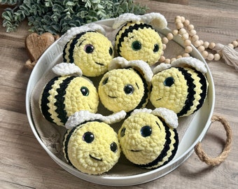 Bee Stuffie Crochet Bumblebee Toy