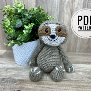 Crochet Sloth Pattern: Cuddly Rainforest Toy (PDF Pattern)