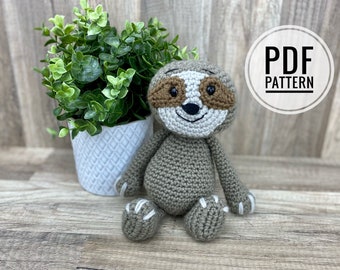 Crochet Sloth Pattern: Cuddly Rainforest Toy (PDF Pattern)