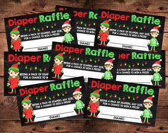 Billets de tombola Elf Diaper - Fichier numérique à téléchargement automatique instantané