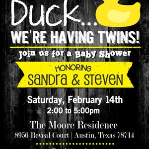 The ORIGINAL Oh Duck We're Having A Baby Rubber Duck Baby Shower Invitation Oh Duck Baby Shower Theme Digital image 4