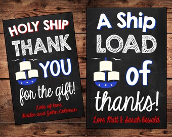THE ORIGINAL Holy Ship Thank You Card- A Ship Load of Thanks 4x6 - Digital File
