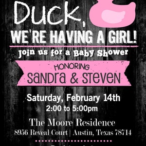 The ORIGINAL Oh Duck We're Having A Baby Rubber Duck Baby Shower Invitation Oh Duck Baby Shower Theme Digital image 3