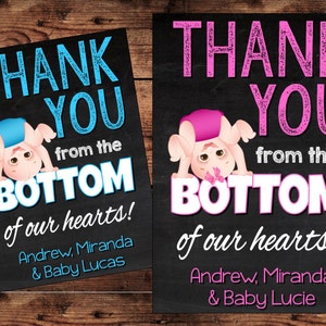 Bottoms Up - Merci carte - 4 x 6 - fichier numérique uniquement
