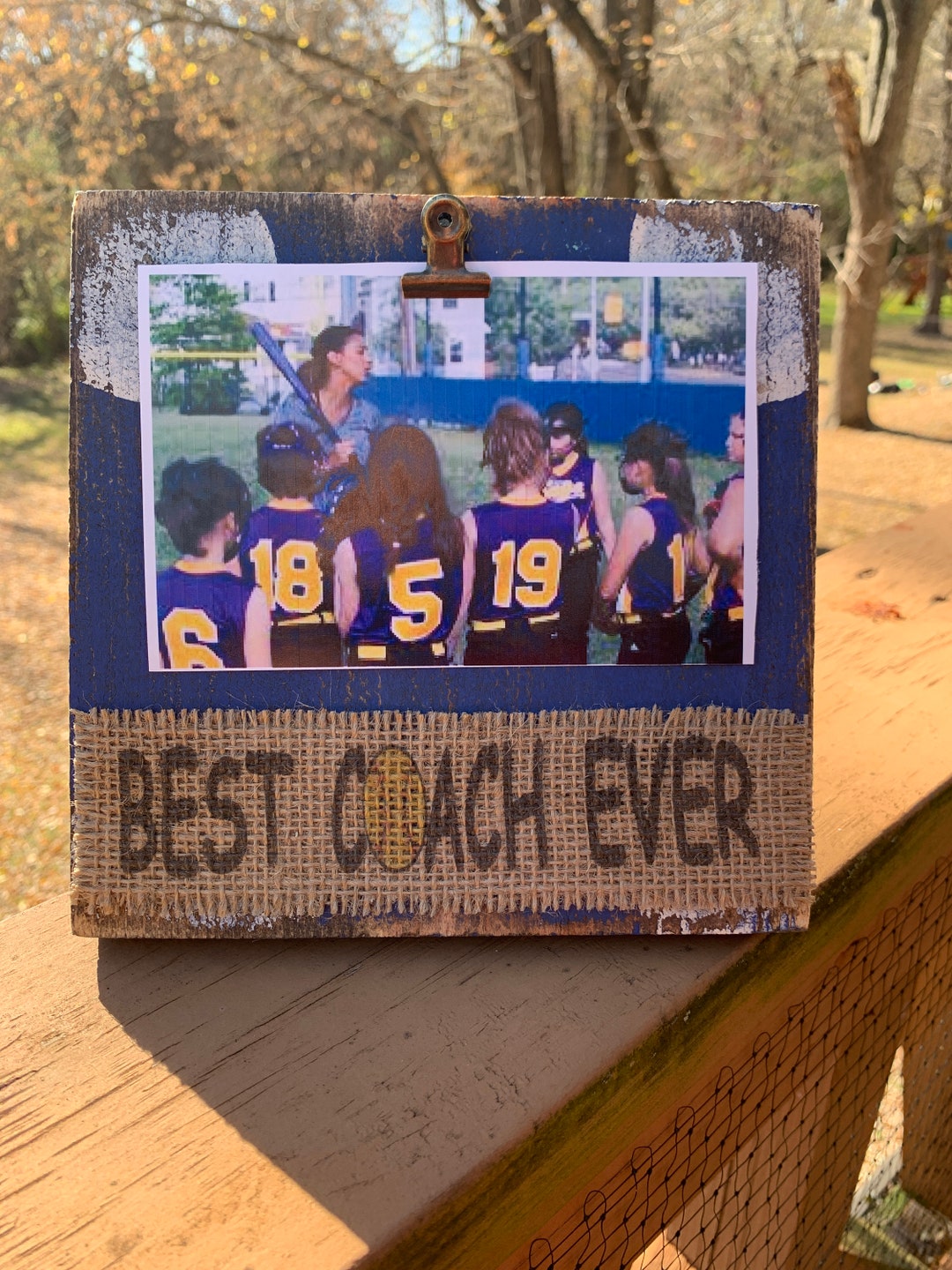Softball Lessons Frame Softball Team Best Coach Ever Frame With Team Colors Handmade in USA - Etsy