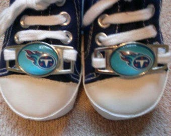 Tennesse Titans football blue baby sneaker tennis shoes  6-9 months size