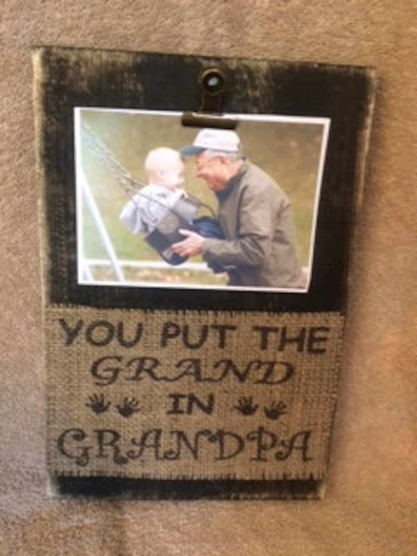 Dad Put Grandpa In Timeout After Grandpa You Put the Grand in Grandpa baby grandparents grandma grandpa | Etsy