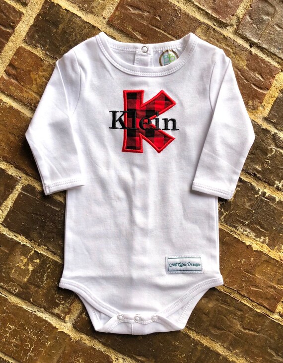 Baby Boy Onesie with Embroidered Name and initial choose your Etsy
