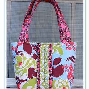 The Sweet Little Pleats PDF Tote Bag Pattern, Bagmaking, Sewing Pattern image 1