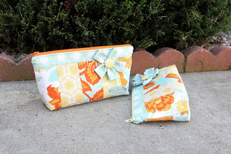 Bloom Zipper Pouch PDF Pattern, Bag Pattern, Sewing Pattern, Quilting, Bagmaking image 2