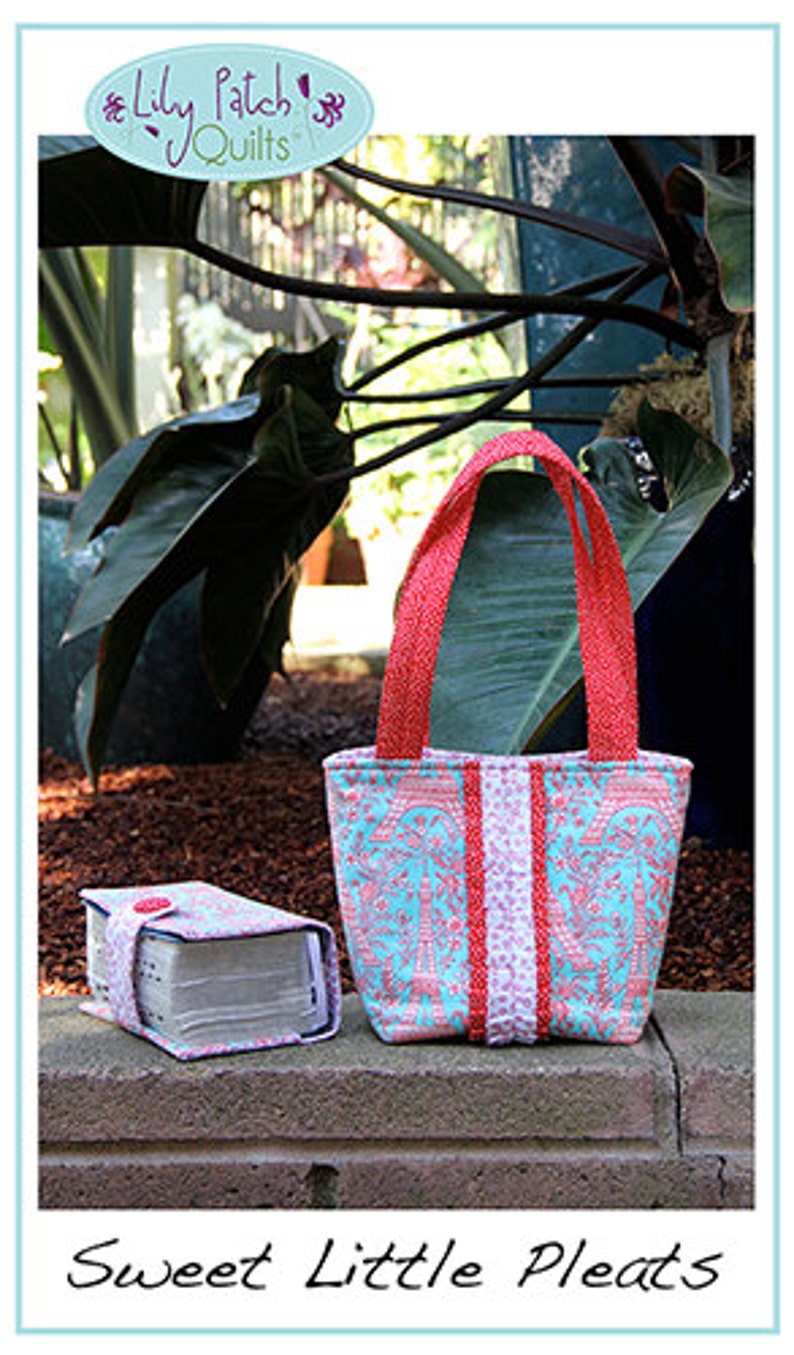 The Sweet Little Pleats PDF Tote Bag Pattern, Bagmaking, Sewing Pattern image 3