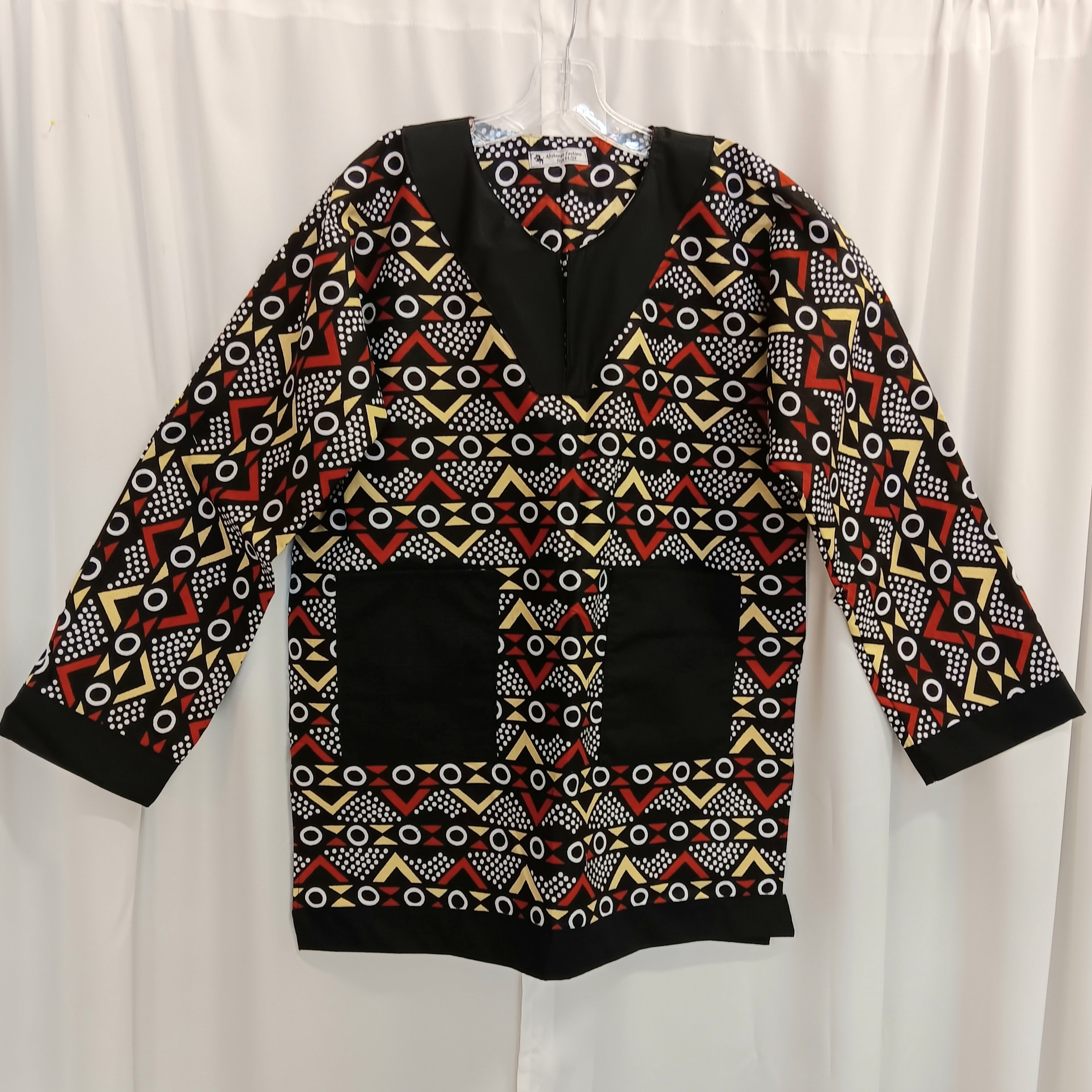 READYMADE♡ AFRICAN SHIRT - TYPE:E All Sizes. African Print Shirt for Men. Short Sleeves