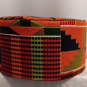 African kufi Kente cloth print