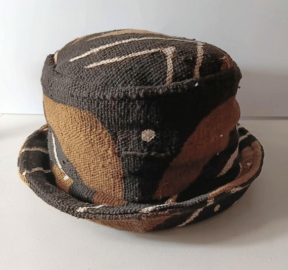 African Mud Cloth Bucket hat, "Mud Cloth Lovers" delight. Patchwork mud cloth pieces. 20% off, FREE Shipping.