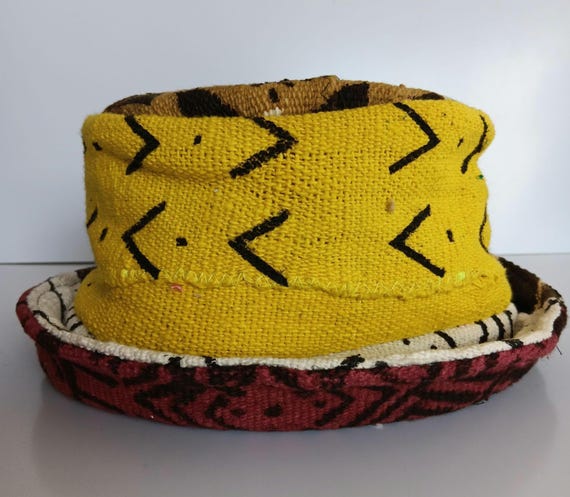 African Mud Cloth Bucket hat, "Mud Cloth Lovers" delight. Patchwork mud cloth pieces. 20% off, FREE Shipping.