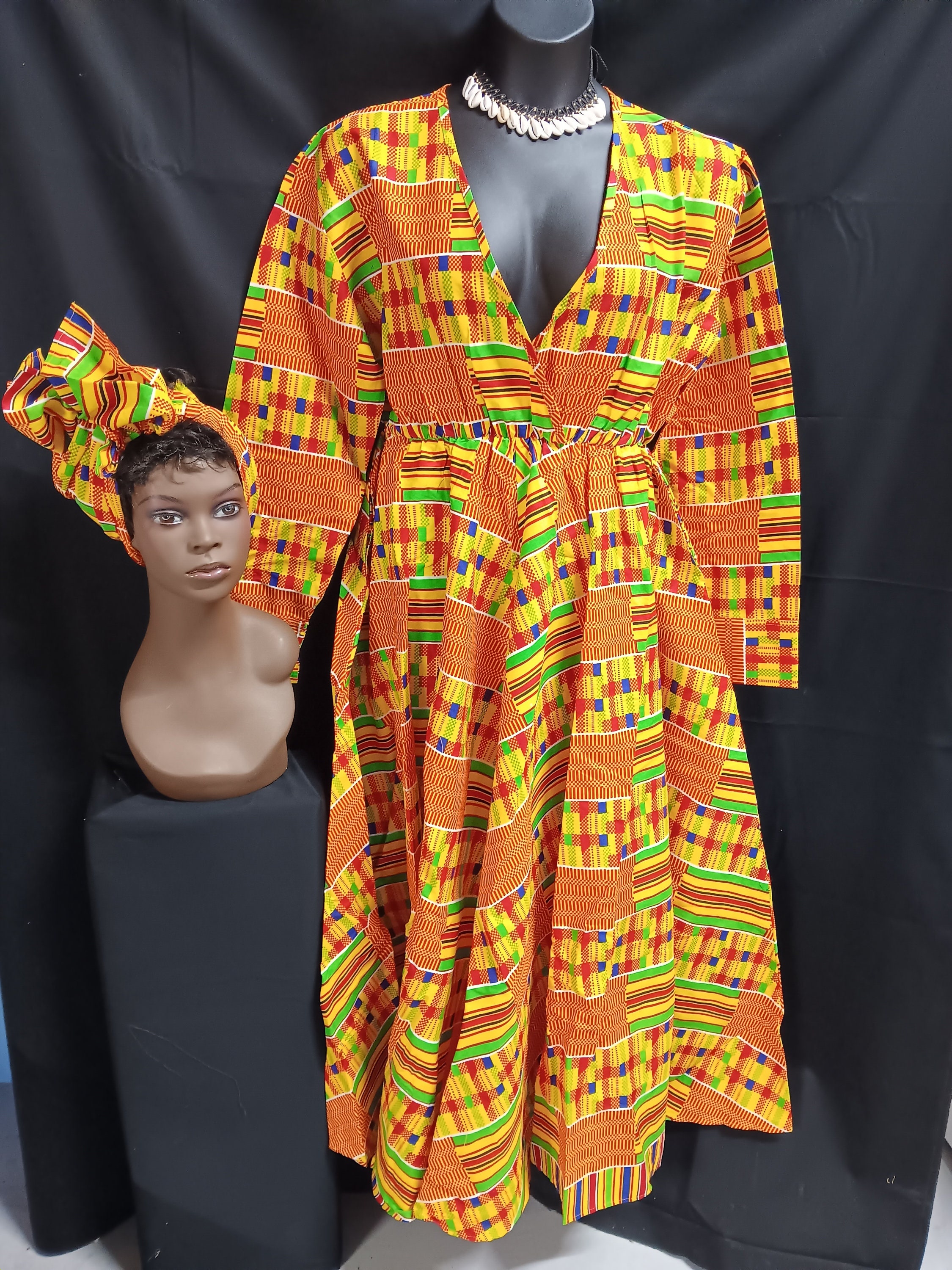 Ankara off-shoulder elastic-dress, African print dress, African