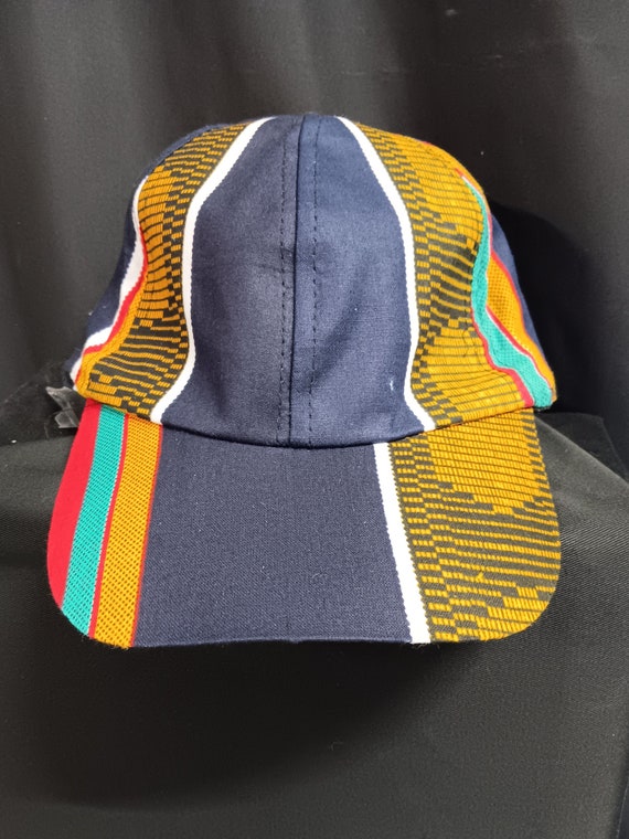 African print unisex golf cap, with Velcro strap in back for easy sizing adjustments.