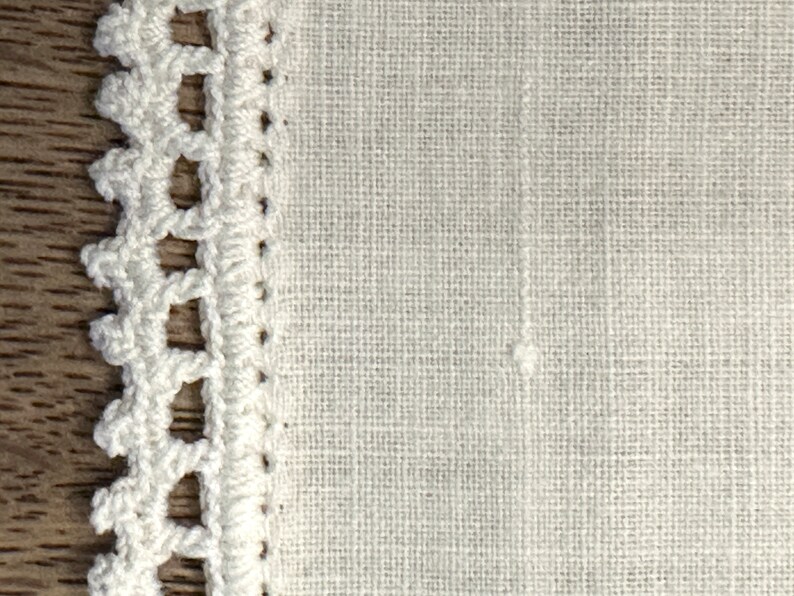 Full Queen Cotton Vintage Bed Linen Sheet White Crochet Etsy