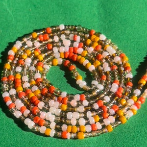 Forest Rain, Tie On Waist Jewelry, Body Jewelry, African Waistbeads, Waist Chains, Belly Chains,