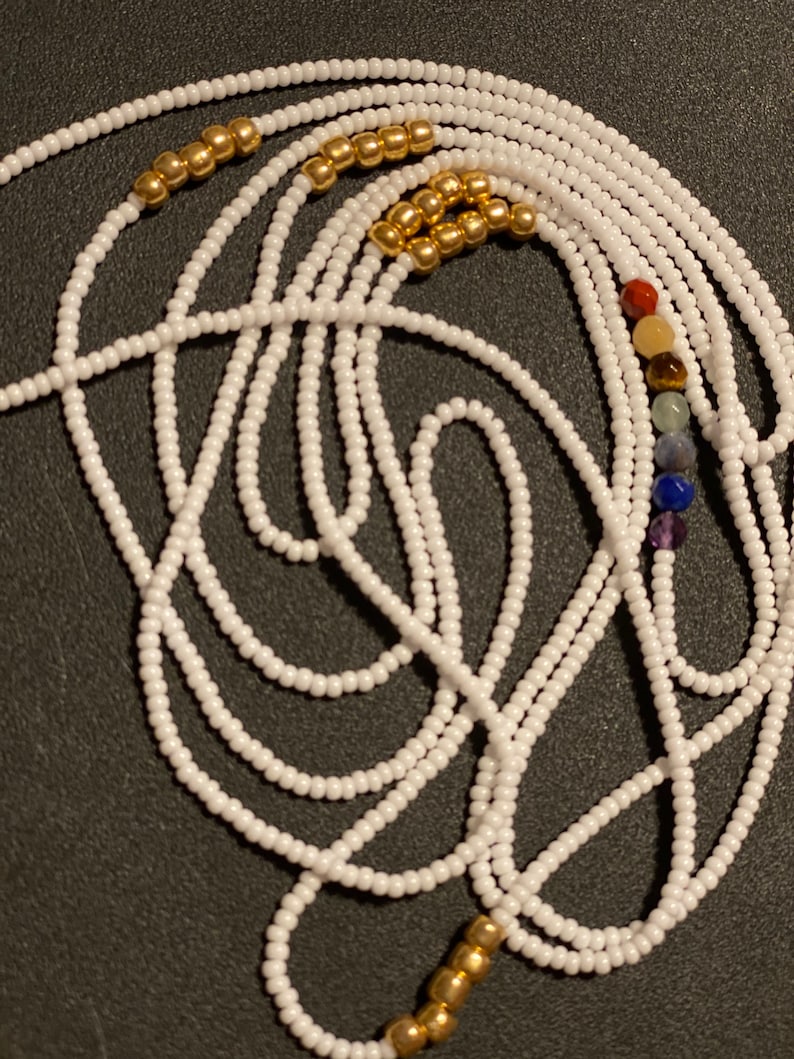 Body Jewelry Belly Chains, Waist Chains Genuine chakra gem stones Waist Jewelry 2 Strand Breathe-Chakra African Waistbeads