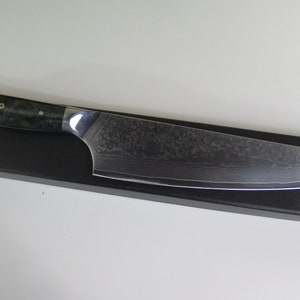 Custom VG10 chef knife Carbon fiber swirl handle VG10 Japanese Hybrid Santoku 9&quot;  kitchen knife w/ 67 layer forged knife custom knife
