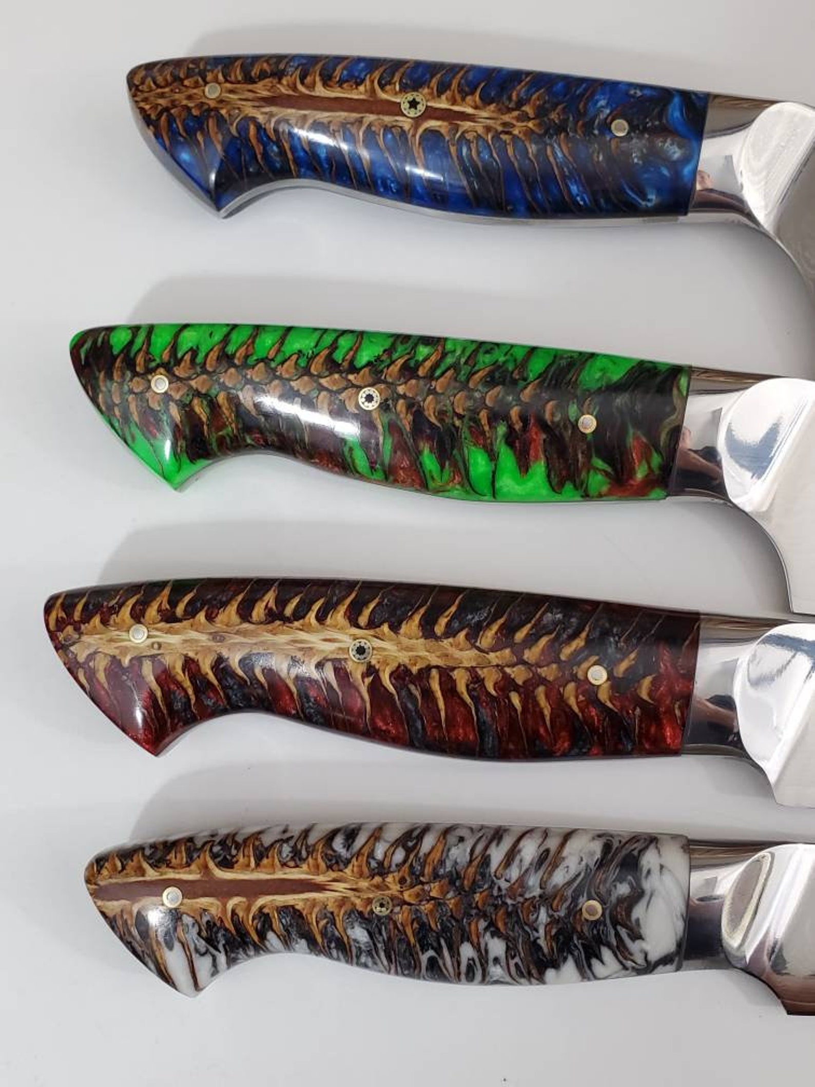 VG10 San Mai Damascus Chef Knife Hybrid Santoku Chef Knife Etsy