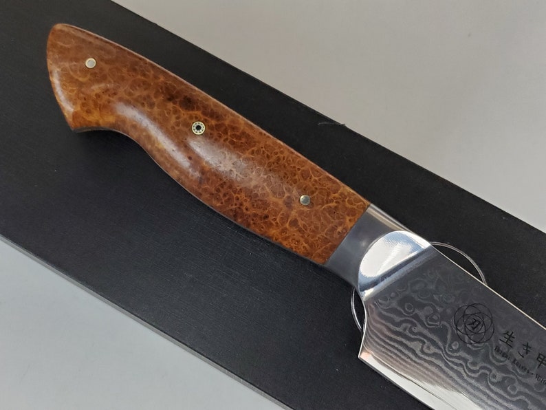 VG10 Damascus Chef Knife Hybrid Santoku Chef Knife 6 Etsy