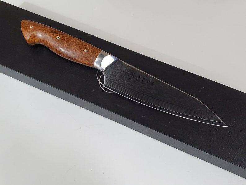 VG10 Damascus Chef Knife Hybrid Santoku Chef Knife 6 Etsy