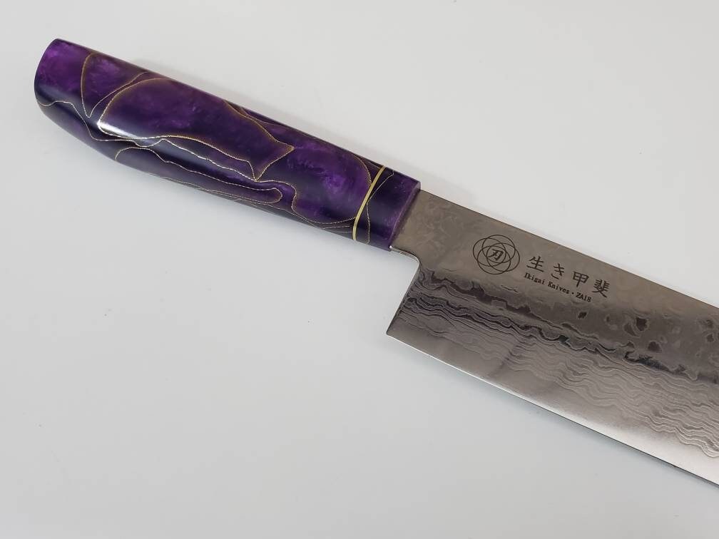 Ikigai Chef Knife Set - Professional Japanese Knives with Damascus