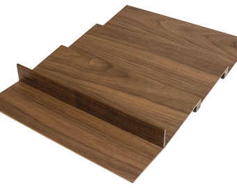 Spice tray drawer organizer insert cut to size premium walnut or Maple modular system with knife block, spice tray, container option