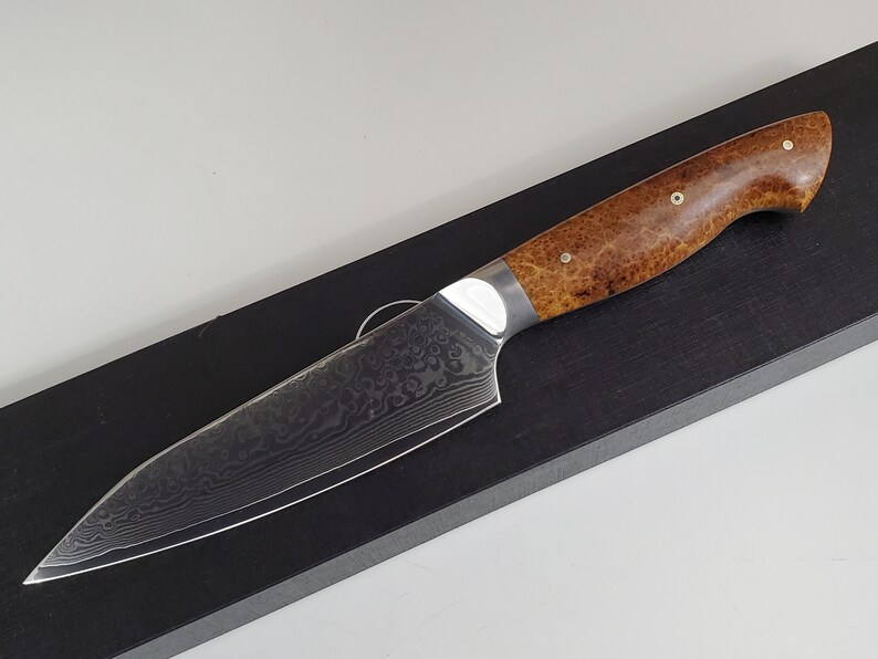 VG10 Damascus Chef Knife Hybrid Santoku Chef Knife 6 Etsy