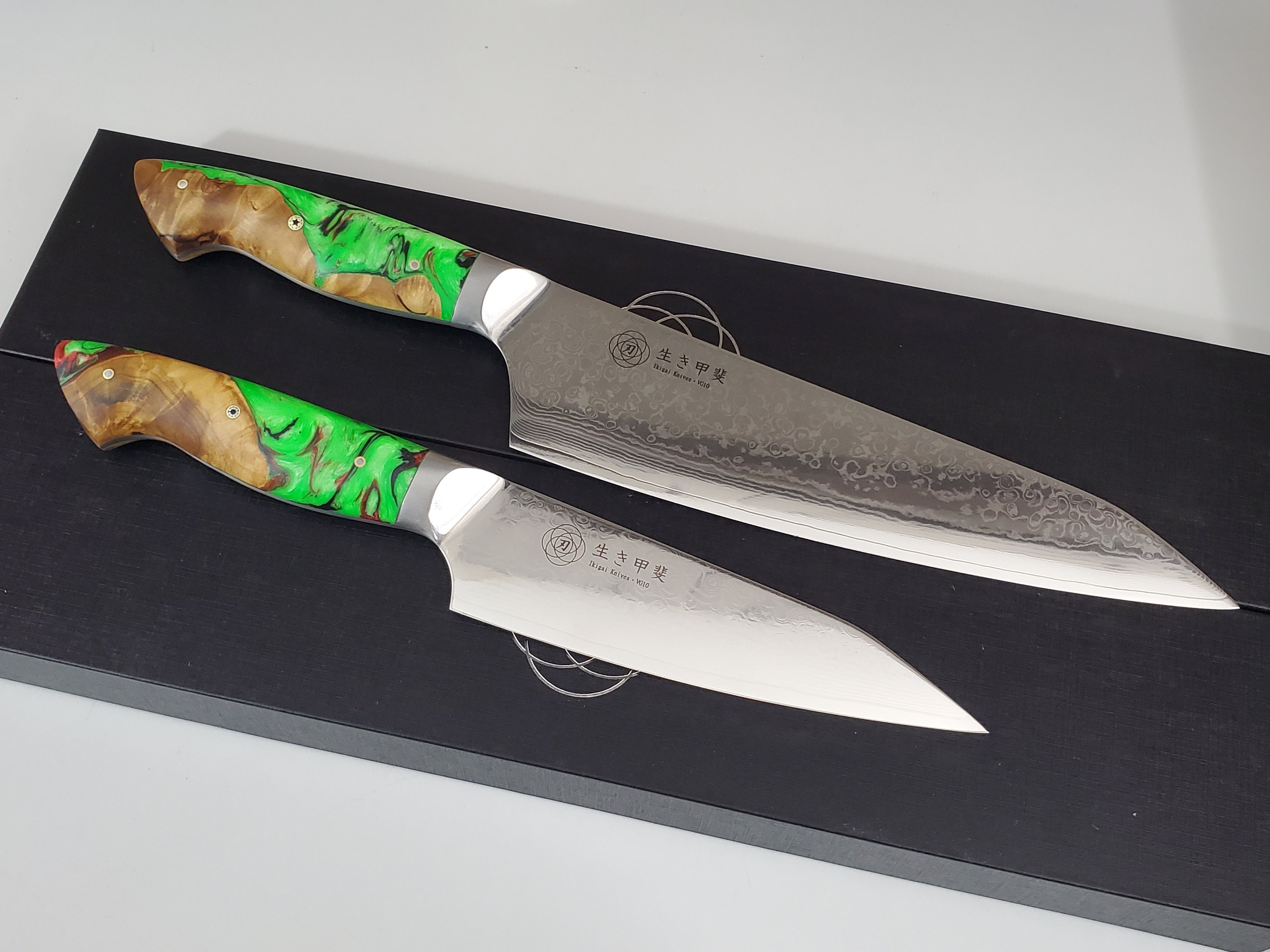 CHEF'S VISION Cosmos Kitchen Knife Set in Gift Box - Color Chef Knives -  Cooking Gifts for Husbands and Wives, Unique Wedding Gifts for Couple