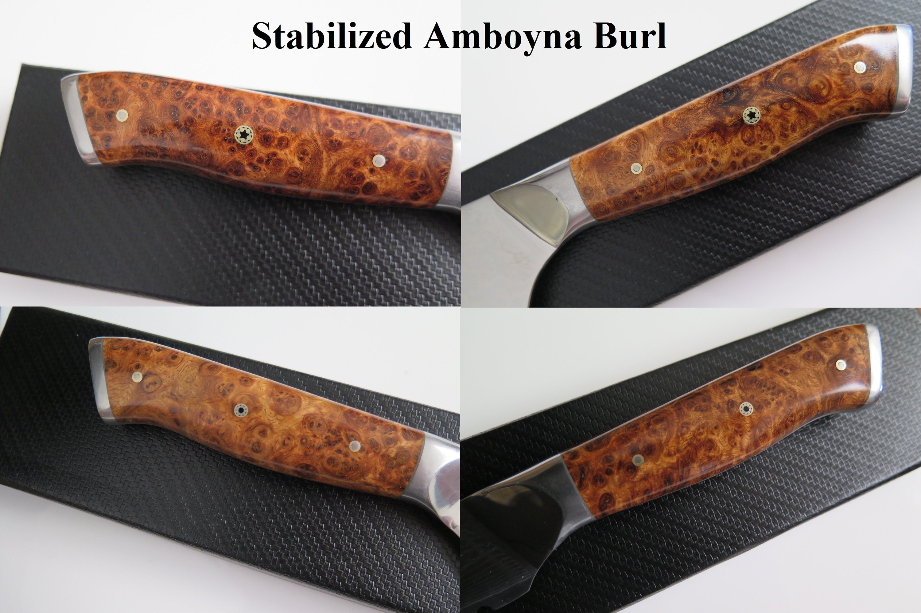 Custom Damascus Chef Knives 3pc Set VG10 Resin Cast Burl Handle, Unique Chef  Knife Pinecone Kitchen Knife, Best Chef Gift 