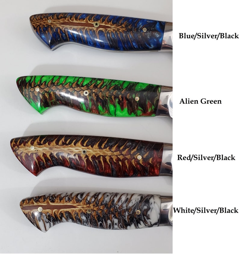 Custom VG10 Damascus Chef Knife Hybrid Santoku 9 Etsy