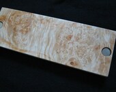Magnetic knife holder Box Elder burl 9", gorgeous figure, knife rack, with mounting hardware handmade