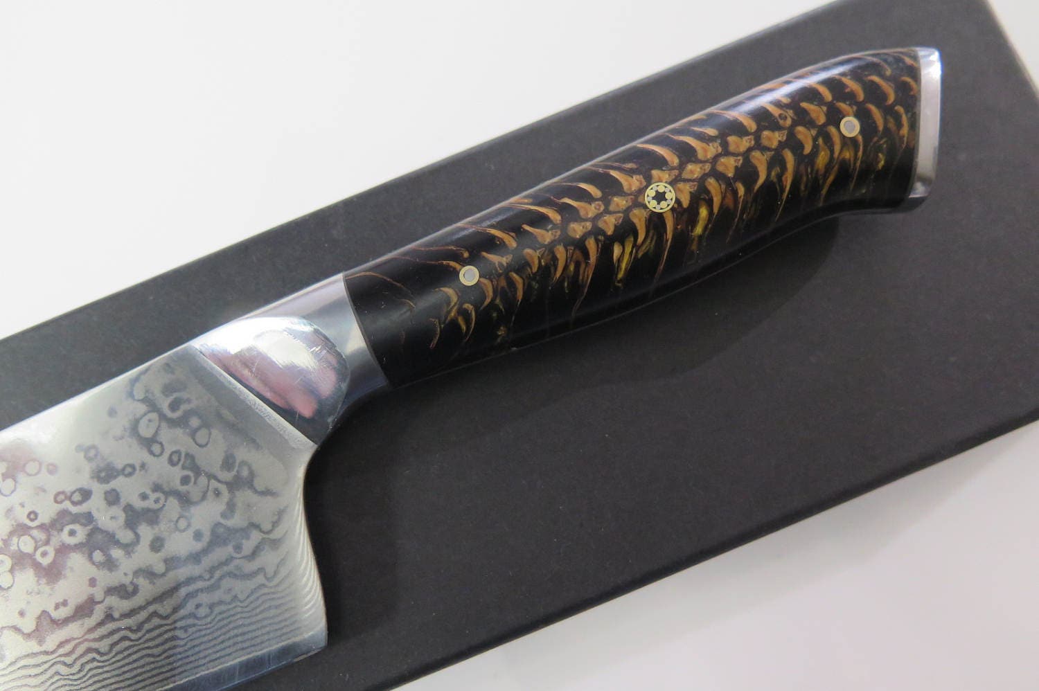 VG10 Japanese Damascus chef knife Hybrid Santoku Chef knife Etsy