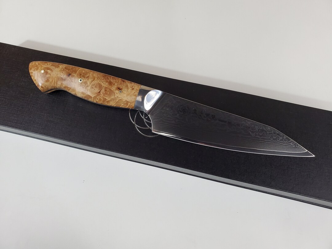 Kitchen Knife Set 73 Layers VG10 Damascus Steel Knives Chef Santoku Wood  Handle