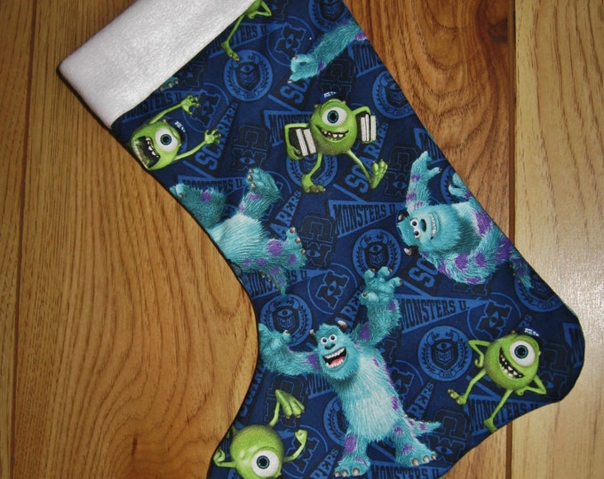Monsters University Stocking Monsters Inc Christmas Stocking Etsy