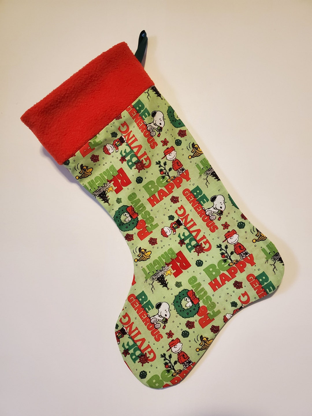 Peanuts Christmas Stocking Etsy