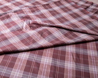 Plaid Blouse Autumn Rust Plaid Rena Rowan ON SALE 50/% Off