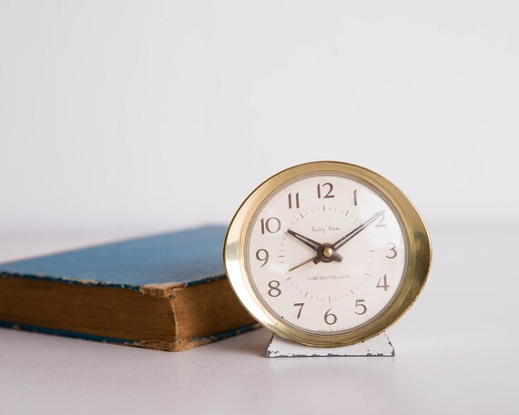 Baby Ben Clock Westclox Alarm Clock Made In Usa Cream White Etsy